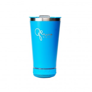 COPO TERMICO GHIS C/SPEAKER AZUL CLARO 473ML COM TAMPA E ABRIDOR