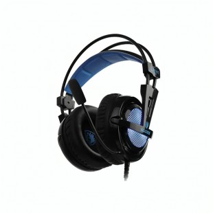 FONE COM MICROFONE SADES LOCUST PLUS SA-904 PRETO/AZUL