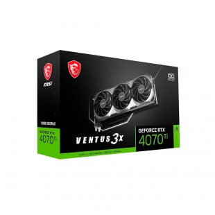 PLACA DE VÍDEO MSI GEFORCE RTX4070 TI VENTUS 3X 12GB GDDR6X