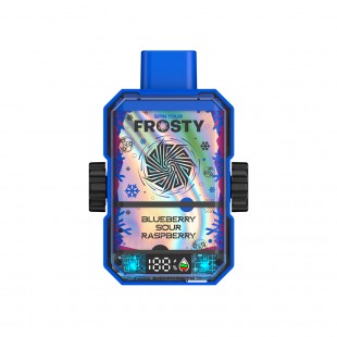 CIGARRO DESC FROSTY SPINNER 12000 PUFFS BLUEB.SOUR RASBERRY 5%