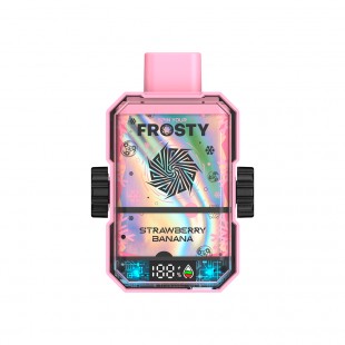 CIGARRO DESC FROSTY SPINNER 12000 PUFFS STRAWBERRY BANANA 5%