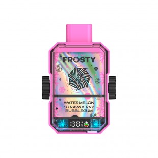 CIGARRO DESC FROSTY SPINNER 12000 PUFFS WATERM STRAWB BUBBLEGUM 5%