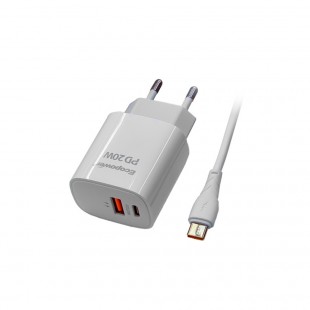 FONTE ECOPOWER EP-7022 1USB 1 TYPE-C PURPLE