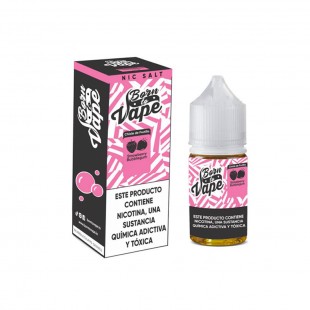 JUICE VAPE E.LIQUID BORN TO VAPE N.SALT STRAWBERRY BUBBLEGUM 20MG 30ML