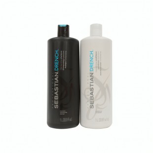 KIT SEBASTIAN DRENCH SHAMPOO + CONDICIONADOR 1L