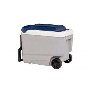 CAIXA TÉRMICA IGLOO MAXCOOL 38LT 40QT CINZA/AZUL C/RODA