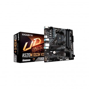 PLACA MÃE AM4 GIGABYTE A520M-DS3H-V2 V/S/R/HDMI/DDR4/M.2