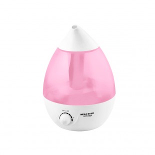 HUMIDIFICADOR DE AR MEGA STAR GH1342P ROSA 2.7L/BIVOLT