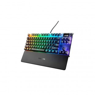 TECLADO USB GAMER STEELSERIS APEX 7 RGB SWITCH BLUE ING PRETO