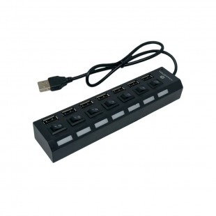 HUB USB 7PORTAS H MASTON HA-02 2.0 PRETO