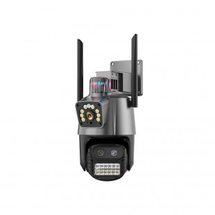 CÂMERA IP SMART WIFI CAMERA P11A-TURBO 8MP C/ALARME/LED 360° APP ICSEE
