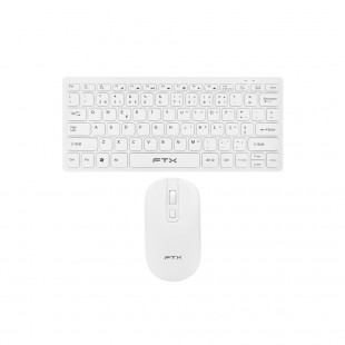 TECLADO+MOUSE WIR FTXGK03  PORTUGUÊS/BRANCO