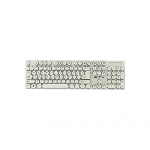 TECLADO USB FTXK22 PORTUGUÊS/BRANCO