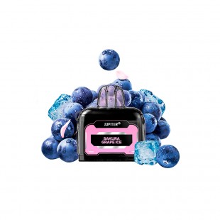 VAPE CARGA JUPITER 10K CARTRIDE 10000 PUFF SAKURA GRAPE ICE