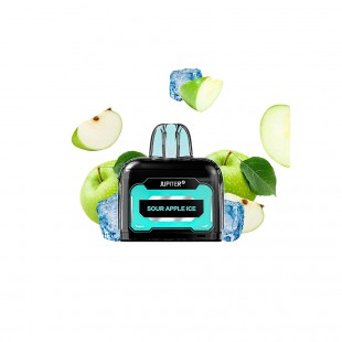 VAPE CARGA JUPITER 10K CARTRIDE 10000 PUFF SOUR APPLE ICE