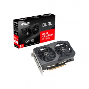PLACA DE VÍDEO 8GB GDDR6 AMD RADEON RX7600 ASUS OC DUAL