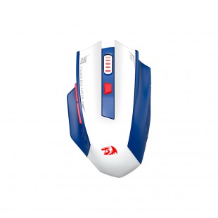 MOUSE WIR REDRAGOM WOKI M994WBR WHITE/BLUE 26000DPI