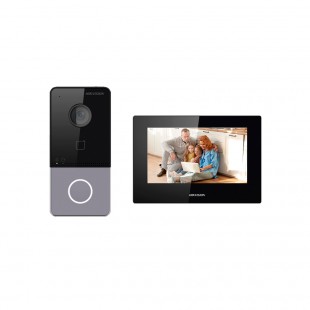 VÍDEO PORTEIRO HIKVISION DS-KIS605-PC/2MP/HD/WIFI/7