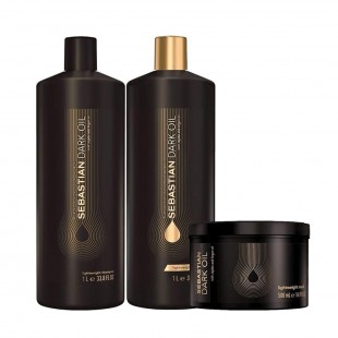 KIT SEBASTIAN DARK OIL SHAM 1LT/COND 1LT+MASC 500ML