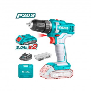 KIT PARAFUSADEIRA BATERIA TOTAL UTDLI200528 2 BATERIAS 110V