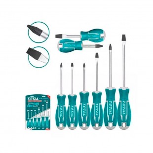 KIT CHAVE DE FENDAS TOTAL THT250608 8PCS