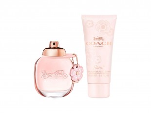 COACH KIT FLORAL FEM 90ML EDP+BODY LOTION 100ML+NECESER