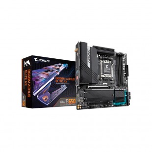 PLACA MÃE AM5 GIGABYTE B650M AORUS ELITE AX S/R/V/DDR5/HDMI/M2/USB3.2