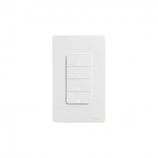 INTERRUPTOR SMART MOES WS-B-US4 C/4 BOTAO WHITE WIFI BIVOLT
