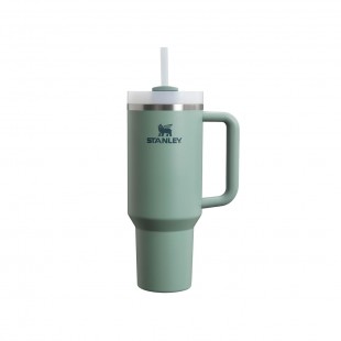 GARRAFA TERMICA STANLEY QUENCHER H2.0 VERDE 1.18L C/TAMPA E CANUDO