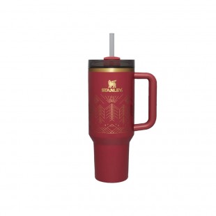 GARRAFA TERMICA STANLEY QUENCHER H2.0 VERMELHO 887ML C/TAMPA E CANUDO