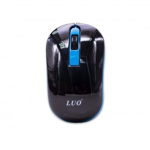 MOUSE WIR LUO LU-3045 PRETO/AZUL