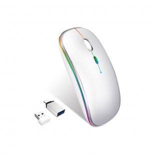 MOUSE WIR LUO LU-3044 BT PRATA