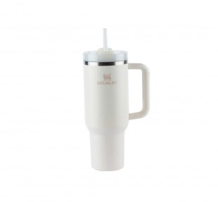 GARRAFA TERMICA STANLEY QUENCHER H2.0 BRANCO 1.18L COM TAMPA E CANUDO