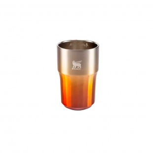 COPO TERMICO STANLEY THE HAPPY HOUR BRONZE 408ML SEM TAMPA
