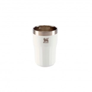 COPO TERMICO STANLEY THE HAPPY HOUR BRANCO 408ML SEM TAMPA