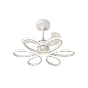 VENTILADOR DE TETO SATELLITE COM LUSTRE A-FAN8201 WHITE 4700LM BIVOLT