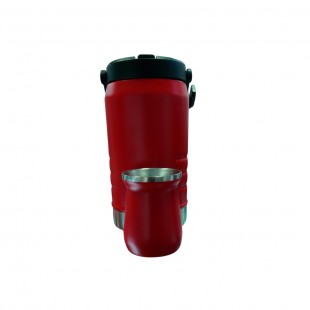 GARRAFA TERMICA MAXON MX-204 1.2L + CUIA VERMELHO