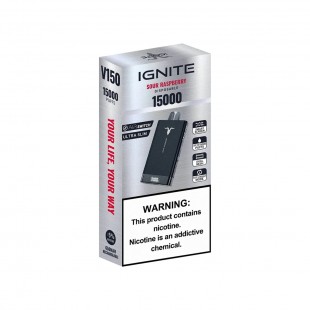 CIGARRO DESC POD IGNITE V150 15000PUFF SOUR RASPBERRY