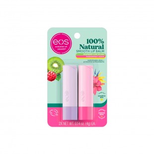 PROTETOR LABIAL EOS RASPBERRY KIWI SPLASH+PASSION FRUIT AGAVE 2EM1 4GR