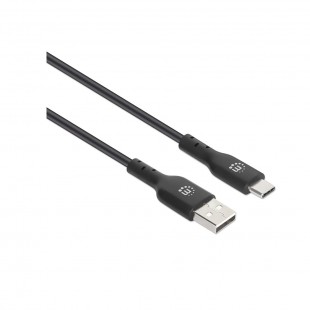 CABO USB MANHATTAN TYPE-C 1 METROS PRETO