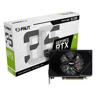 VGA PCIE 6GB GDDR6 GEFORCE RTX3050 PALIT STORMX NE63050018JE-1070F
