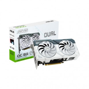 PLACA DE VIDEO PCIE 8GB GDDR6 GEFORCE RTX4060 TI ASUS OC DUAL RTX4060TI-08G-WHITE