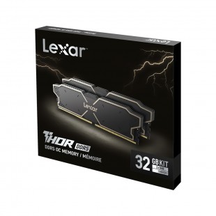 MEMORIA DDR5 32GB 5600GHZ 2X16GB AMD LEXAR THOR OC HEASTSINK BLACK