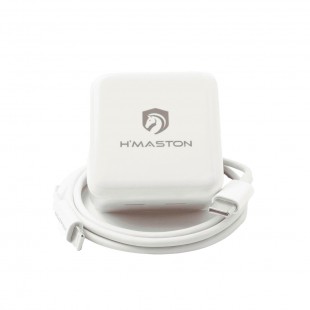 FONTE CARREGADOR H MASTON CB22 2TYPE-C 40W BRANCO