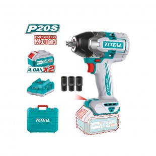 KIT PARAFUSADEIRA IMPACT 1/2 BATERIA TOTAL TIWLI2085 2 BATERIAS 220V