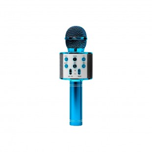 MICROFONE C/SPEAKER ECOPOWER EP-2114 AZUL BT/USB/FM/AUX