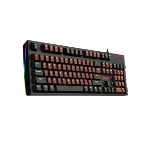 TECLADO USB GAMER REDRAGON AMSA K592 DARK BROWN