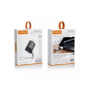 CEL ADAPTADOR OTG A GOLD CBA-22 LIGHTNING P/USB