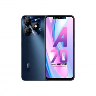 CELULAR ITEL A665L A70 4+128GB STARLISH BLACK DUAL 6.6