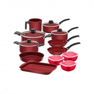 JOGO DE PANELA TRAMONTINA 27899/490 12PCS VERMELHO